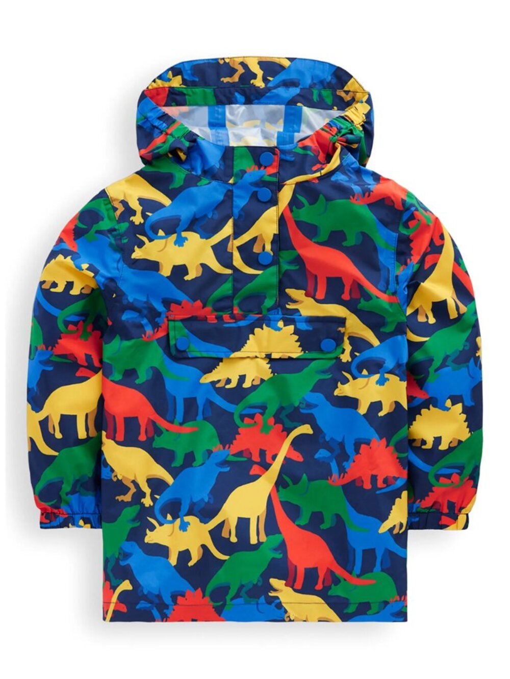Mini Boden Kids Waterproof Hooded Popover Rain Jacket NWT Size 7